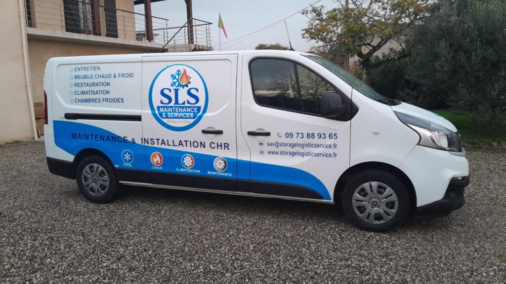 Maintenance & Installation CHR : Froid, Chaud, Climatisation. Fourgon utilitaire SLS (Maintenance & Services) expert en Installation et Maintenance CHR : Froid, Chaud, Climatisation, Chambres Froides.
